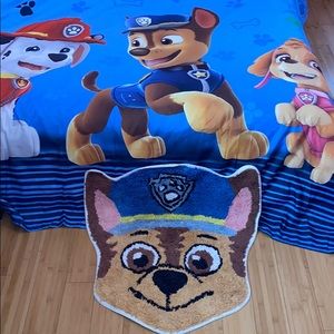 Paw patrol cloth shower curtain and rug